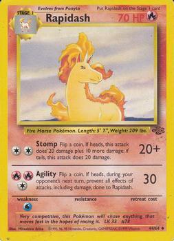 Pokémon Single Card: Jungle English 044 Rapidash