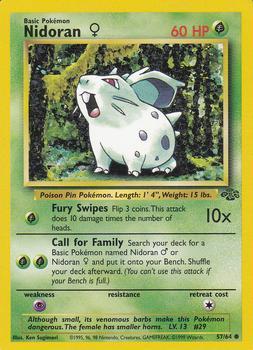 Pokémon Single Card: Jungle English 057 Nidoran