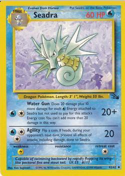 Pokémon Single Card: Fossil English 042 Seadra