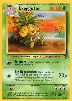 Pokémon Single Card: Base Set 2 English 039 Exeggutor