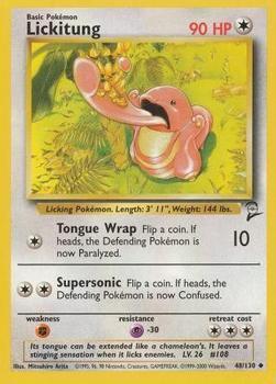 Pokémon Single Card: Base Set 2 English 048 Lickitung