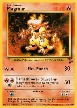 Pokémon Single Card: Base Set 2 English 051 Magmar