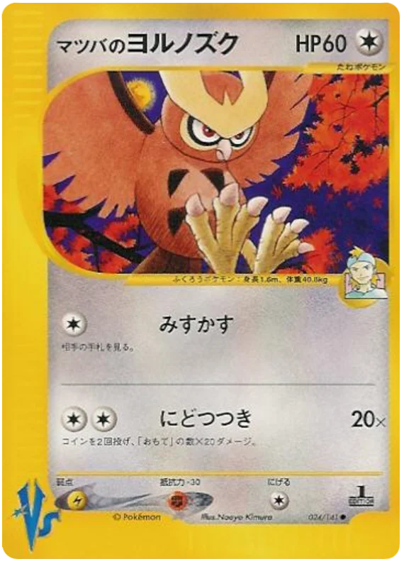 024 Morty's Noctowl Pokémon VS expansion Japanese Pokémon card