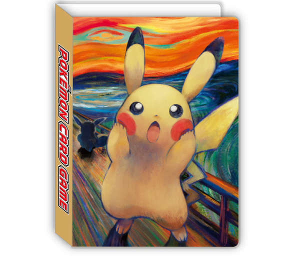 Pokémon Binder: Pikachu & Eevee Scream Munch 2 Pocket Binder