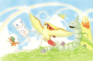 Pokémon Postcard: Southern Islands "Sky" 1999 Illustrated by Keiko Fukuyama