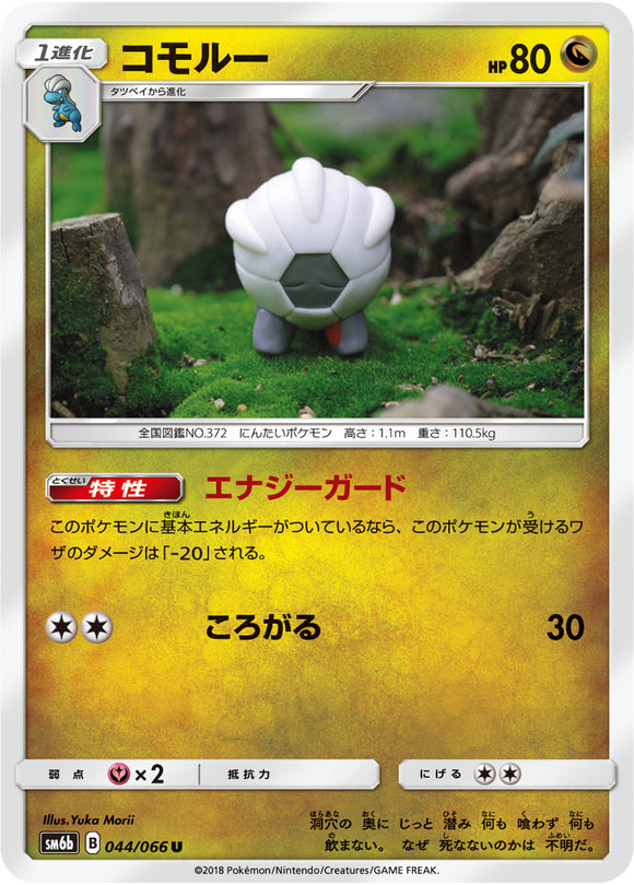 044 Shelgon SM6b Champion Road Sun & Moon Japanese Pokémon Card