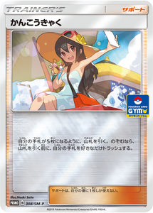 SM-P 308 Sightseer Sun & Moon Promo Japanese Pokémon card in Near Mint/Mint condition.