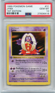 Pokémon PSA Card: Jynx - Base Set 1st Edition PSA Gem Mint 27836416