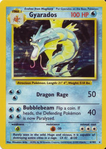 006 Gyarados Base Set Unlimited Pokémon card in Excellent Condition