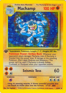 008 Machamp Base Set Unlimited Pokémon card in Excellent Condition