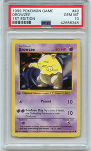 Pokémon PSA Card: Drowzee - Base Set 1st Edition PSA Gem Mint 42656345