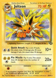 Pokémon Single Card: Jungle English 020 Jolteon