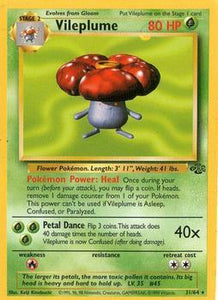 Pokémon Single Card: Jungle English 031 Vileplume