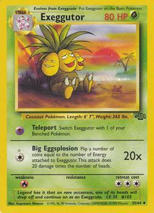 Pokémon Single Card: Jungle English 035 Exeggutor