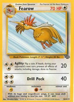 Pokémon Single Card: Jungle English 036 Fearow