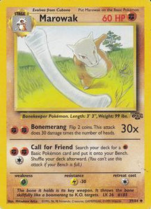 Pokémon Single Card: Jungle English 039 Marowak
