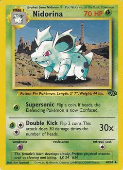 Pokémon Single Card: Jungle English 040 Nidorina