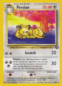 Pokémon Single Card: Jungle English 042 Persian