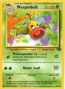 Pokémon Single Card: Jungle English 048 Weepinbell