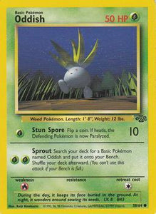 Pokémon Single Card: Jungle English 058 Oddish
