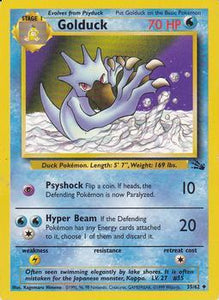 Pokémon Single Card: Fossil English 035 Golduck