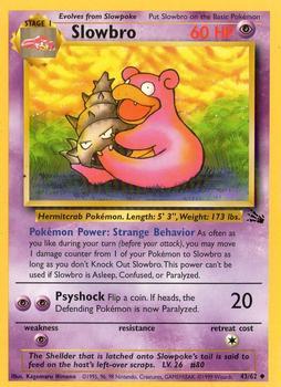 Pokémon Single Card: Fossil English 043 Slowbro