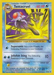 Pokémon Single Card: Fossil English 044 Tentacruel