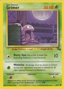 Pokémon Single Card: Fossil English 048 Grimer