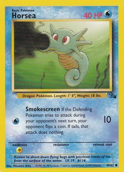 Pokémon Single Card: Fossil English 049 Horsea