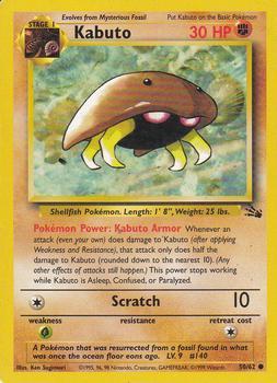 Pokémon Single Card: Fossil English 050 Kabuto