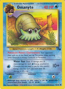Pokémon Single Card: Fossil English 052 Omanyte