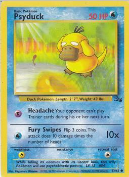 Pokémon Single Card: Fossil English 053 Psyduck