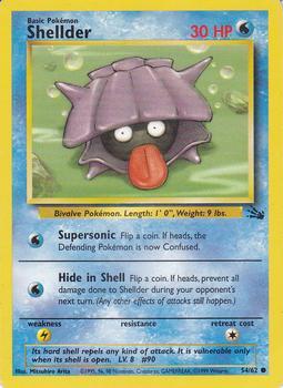 Pokémon Single Card: Fossil English 054 Shellder