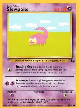 Pokémon Single Card: Fossil English 055 Slowpoke