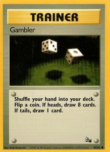 Pokémon Single Card: Fossil English 060 Gambler