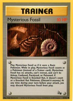 Pokémon Single Card: Fossil English 062 Mysterious Fossil