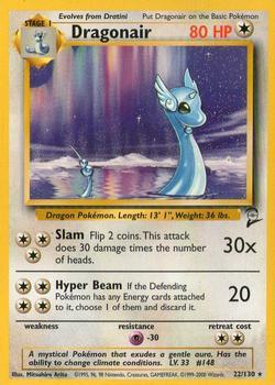 Pokémon Single Card: Base Set 2 English 022 Dragonair