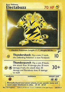 Pokémon Single Card: Base Set 2 English 024 Electabuzz