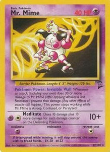 Pokémon Single Card: Base Set 2 English 027 Mr Mime