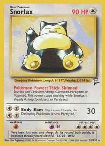 Pokémon Single Card: Base Set 2 English 030 Snorlax