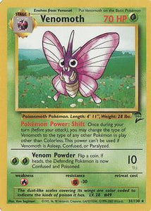 Pokémon Single Card: Base Set 2 English 031 Venomoth