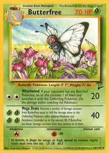 Pokémon Single Card: Base Set 2 English 034 Butterfree