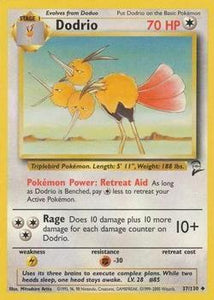 Pokémon Single Card: Base Set 2 English 037 Dodrio