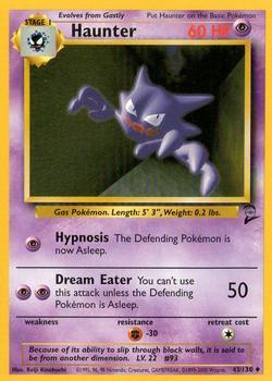 Pokémon Single Card: Base Set 2 English 043 Haunter
