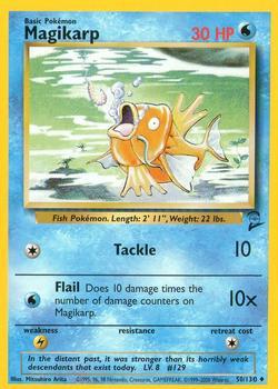 Pokémon Single Card: Base Set 2 English 050 Magikarp