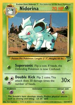 Pokémon Single Card: Base Set 2 English 053 Nidorina