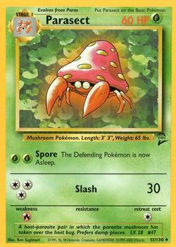Pokémon Single Card: Base Set 2 English 055 Parasect