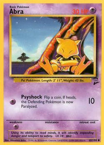 Pokémon Single Card: Base Set 2 English 065 Abra