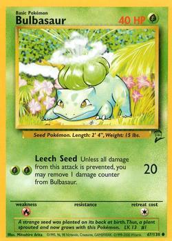 Pokémon Single Card: Base Set 2 English 067 Bulbasaur