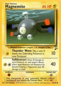 Pokémon Single Card: Base Set 2 English 079 Magnemite